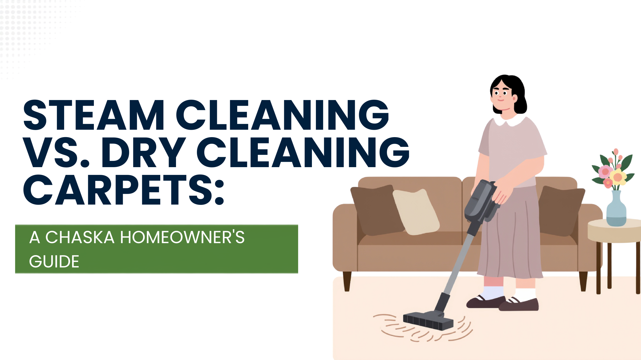 Steam Cleaning vs. Dry Cleaning Carpets: A Chaska Homeowner’s Guide